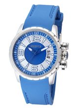 Momentus Stainless Steel Blue Rubber Band Dial TR108M-05RS
