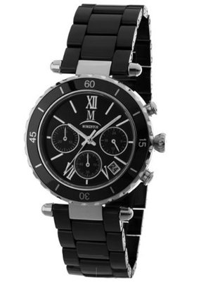 Momentus Stainless Steel Ceramic Black Chronograph TC123C-04CS