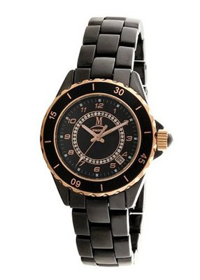 Momentus Stainless Steel Ceramic Black Chronograph TC136S-04CR