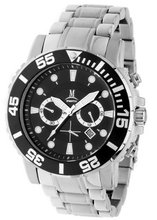 Momentus Stainless Steel Dial Black Bezel Chronograph TM240S-04SE