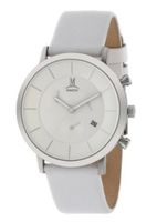 Momentus Stainless Steel White Leather Band White Dial FD236S-01WS