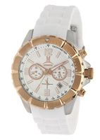 Momentus Stainless Steel White Rubber Band Chronograph FS281S-02RB