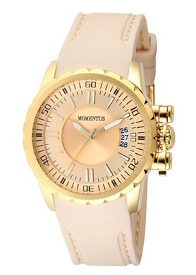 Momentus Stainless Steel with Beige Rubber Band TR108G-08RB