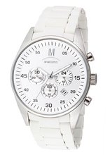 Momentus White Rubber Band & Dial Chronograph Wrist FS316S-02RB