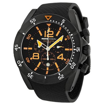 Momo Design Dive Master Chronograph Black and Orange Dial Stainless Steel MD278BK31