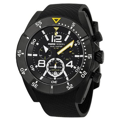 Momo Design Dive Master Chronograph Black Rubber MD281BK11