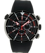 MOMO DESIGN DIVER PRO CHRONOGRAPH MD1005BK-04RD-BKRB 47mm Black dial with Black Rubber strap