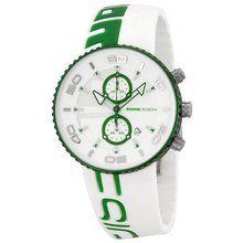 Momo Design Jet Aluminum Chronograph Green and White Silicone MD4187AL-41