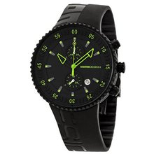 Momo Design Jet Chronograph Black and Green Silicone MD2198BK41