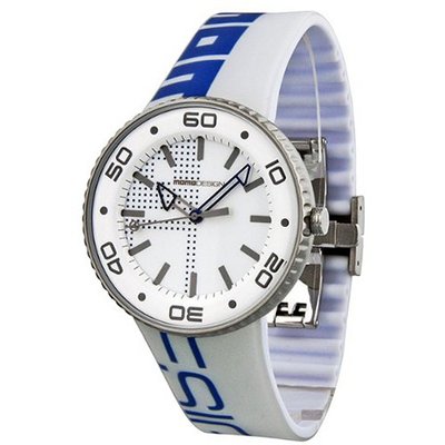 MOMO Design Jet White and Blue Dial Rubber 187-RB-VT-16WTBL