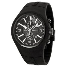 Momo Design Mirage Black and White Dial Chronograph Black Silicone MD1009BK-61