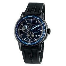 Momo Design PILOT PRO MD2164BK-02BKBL-RB 46mm Stainless Steel Case Black Rubber Mineral