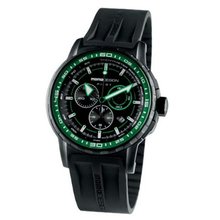 Momo Design PILOT PRO MD2164BK-03BKGR-RB 46 Stainless Steel Case Black Rubber Mineral Quartz