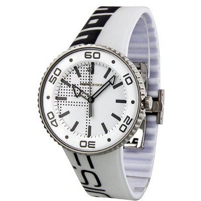 MOMO Design White and Black Dial Rubber 187-RB-VT-19WTBK