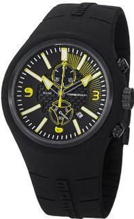 MomoDesign Mirage Chrono Black Rubber Quartz Chronograph MD1009BK-05BKYW-RB