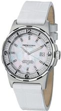 MomoDesign Pilot Diamonds Ladies White Leather Strap MD093-D-02SL-LS