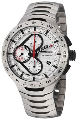 MomoDesign Race Master Chronograph Silver Dial Titanium MD100-03SLSL-MB