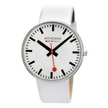 Mondaine A660.30328.11SBA Giant White Leather Band