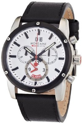Mondaine A692.30338.11SBB Sport II Chrono Alarm Leather Band