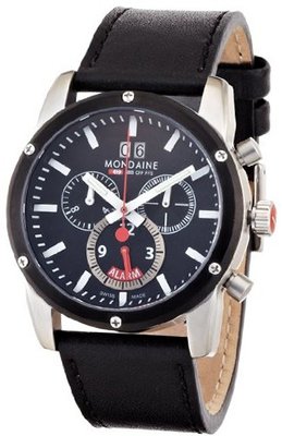 Mondaine A692.30338.14SBB Sport II Chrono Alarm Leather Band