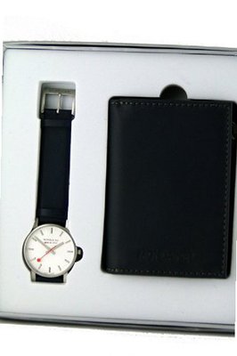 Mondaine Evo 35mm wrist Set with wallet