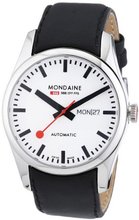 Mondaine Retro Day/Date Automatic - Black Leather Strap - 100M WR