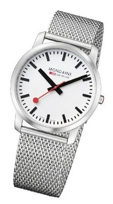 Mondaine Simply Elegant Wrist Train Station Look