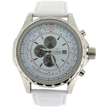 Mondex London Gents Chrono Effect White Dial & PU Strap Casual LMB462