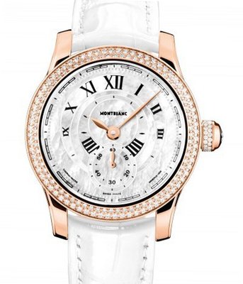 Montblanc Collection Villeret 1858 Seconde Authentique Diamonds