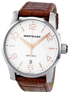 Montblanc Timewalker Automatic Silver Dial Brown Leather 101550