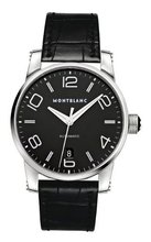 Montblanc Timewalker Black Dial Black Alligator Leather Automatic 105812