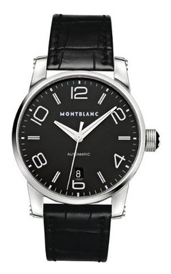 Montblanc Timewalker Black Dial Black Alligator Leather Automatic 105812