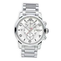 Montblanc Timewalker Twinfly Chronograph Silver Dial Stainless Steel 109133
