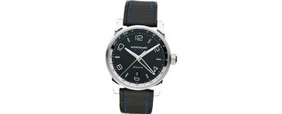 Montblanc TimeWalker Voyager UTC Black Dial Black Leather 109334