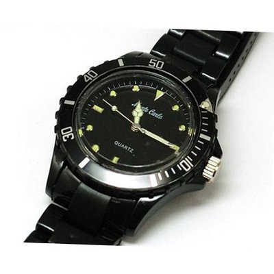 Monte Carlo Black Plastic Strap Unisex Sports M2914