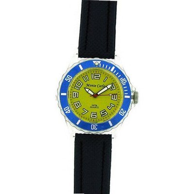Monte Carlo Boys Blue Plastic Strap Yellow Dial Basic