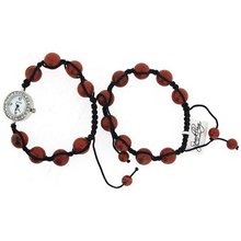 Monte Carlo Ladies Agate Effect Adjustable Bead Bracelet & Set F48472.01