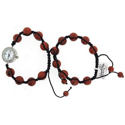 Monte Carlo Ladies Agate Effect Adjustable Bead Bracelet & Set F48472.01