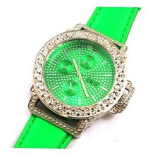 Monte Carlo Ladies Green Bling Diamante Fashion
