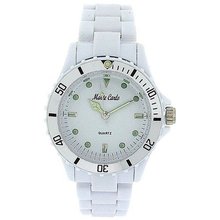 Monte Carlo White Plastic Strap Ladies Sports M2914