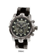 Black/Gun Bullet Band Silicon Strap , Heavy Gun Case, Gun Dial