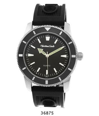 Black Rubber Strap , Black Case/Black Dial