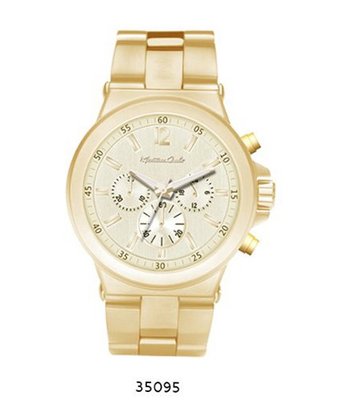 Gold Metal Band With Gold Dial