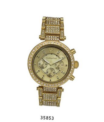 Gold Metal Band With Gold Dial