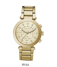 Gold Metal Band With Gold Dial