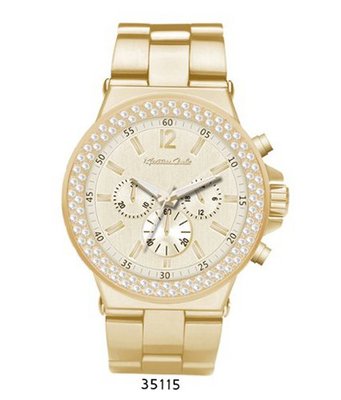 Gold Metal Band With Gold Dial