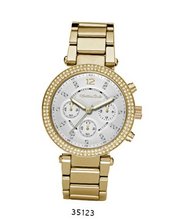 Gold Metal Band With Gold Dial