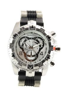 Montres Carlo #3666-5 Pro Reserve Bullet Silicone Band Fashion 3 Dial
