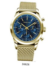 Rose Gold Mesh Band , Rose Gold Case/Blue Dial