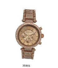 Rose Gold Metal Band With Rose Gold Dial